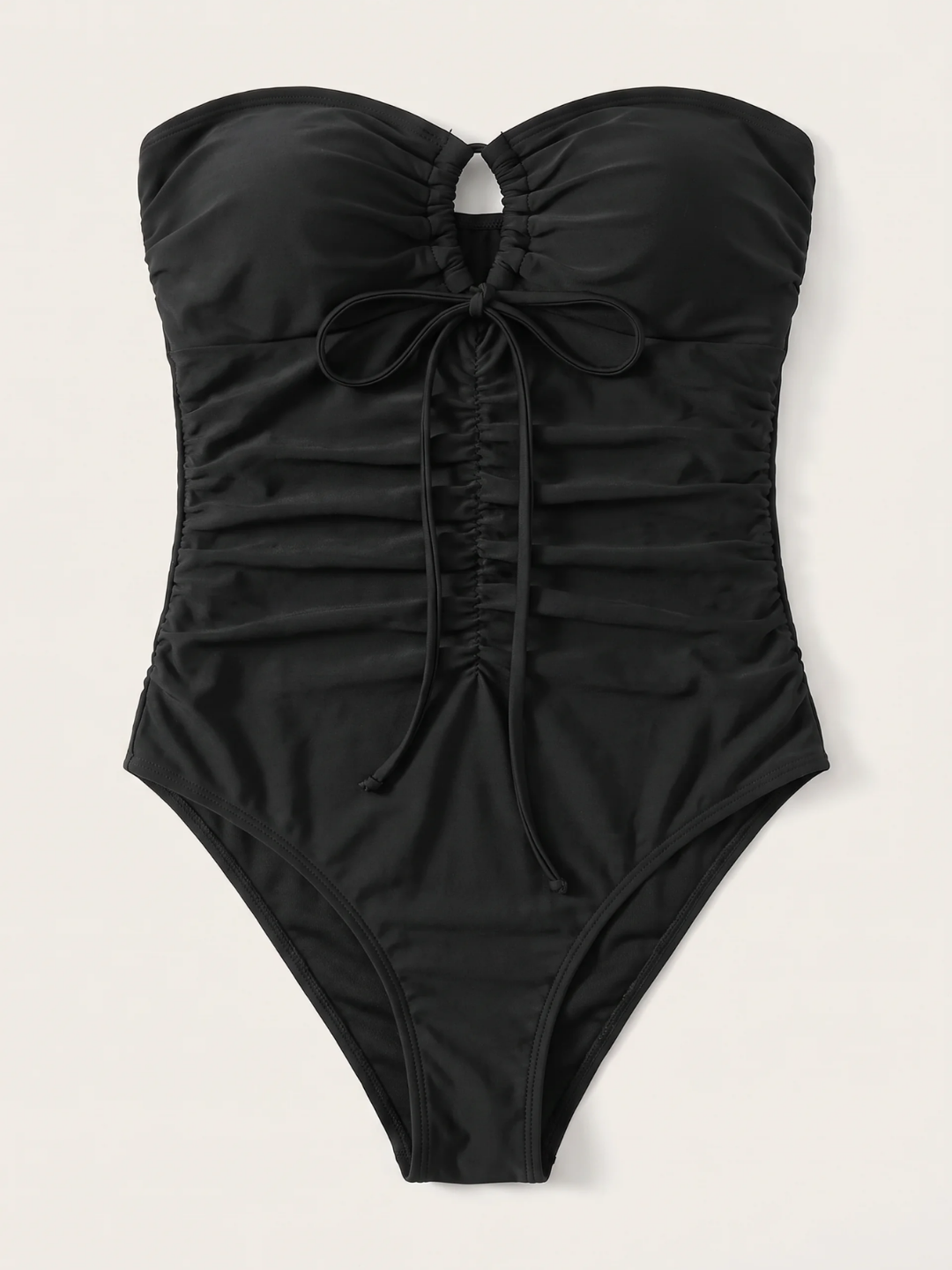 Vera | Women's Wire-Free Ruched Bandeau One-Piece Swimsuit