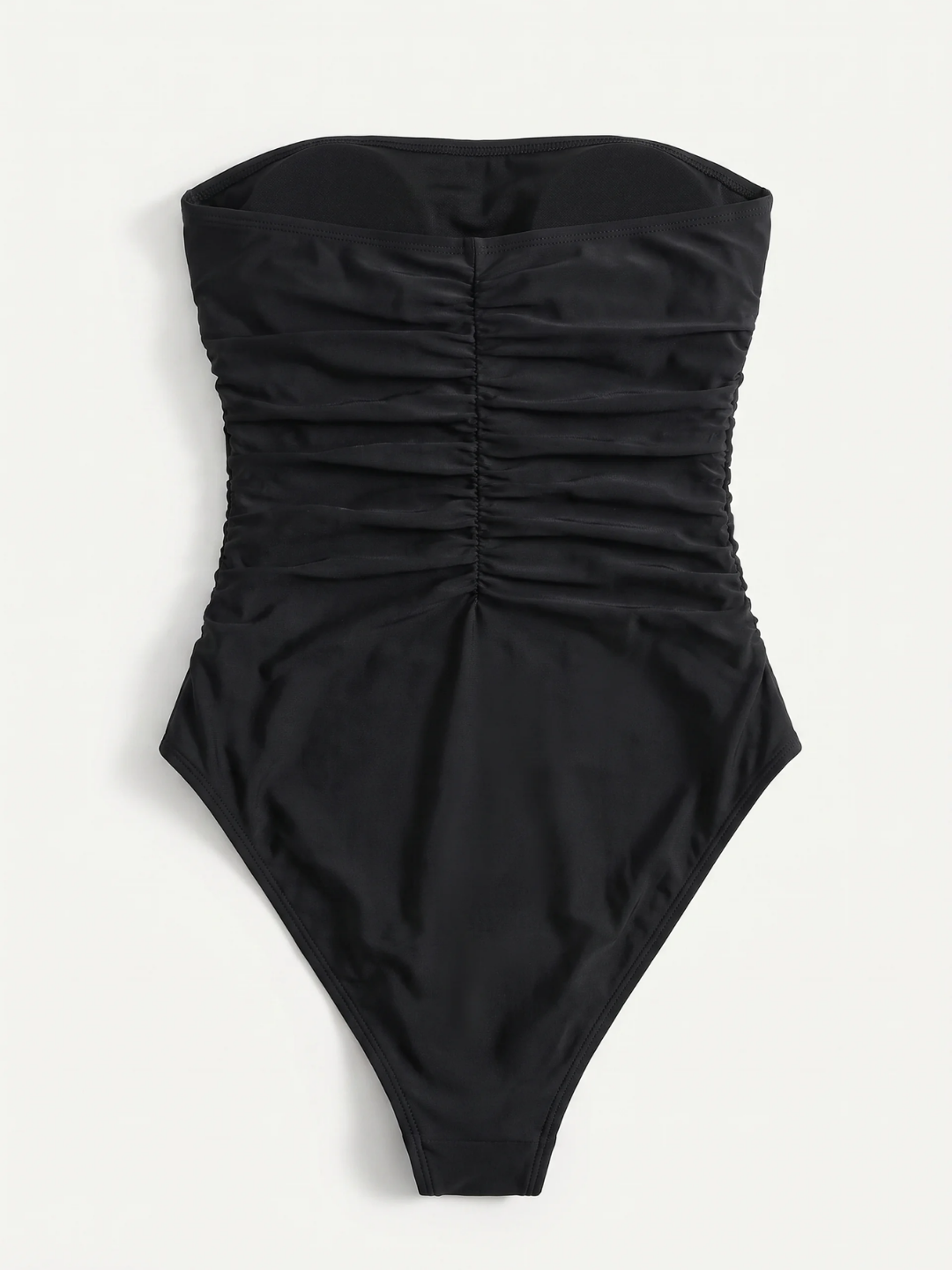 Vera | Women's Wire-Free Ruched Bandeau One-Piece Swimsuit