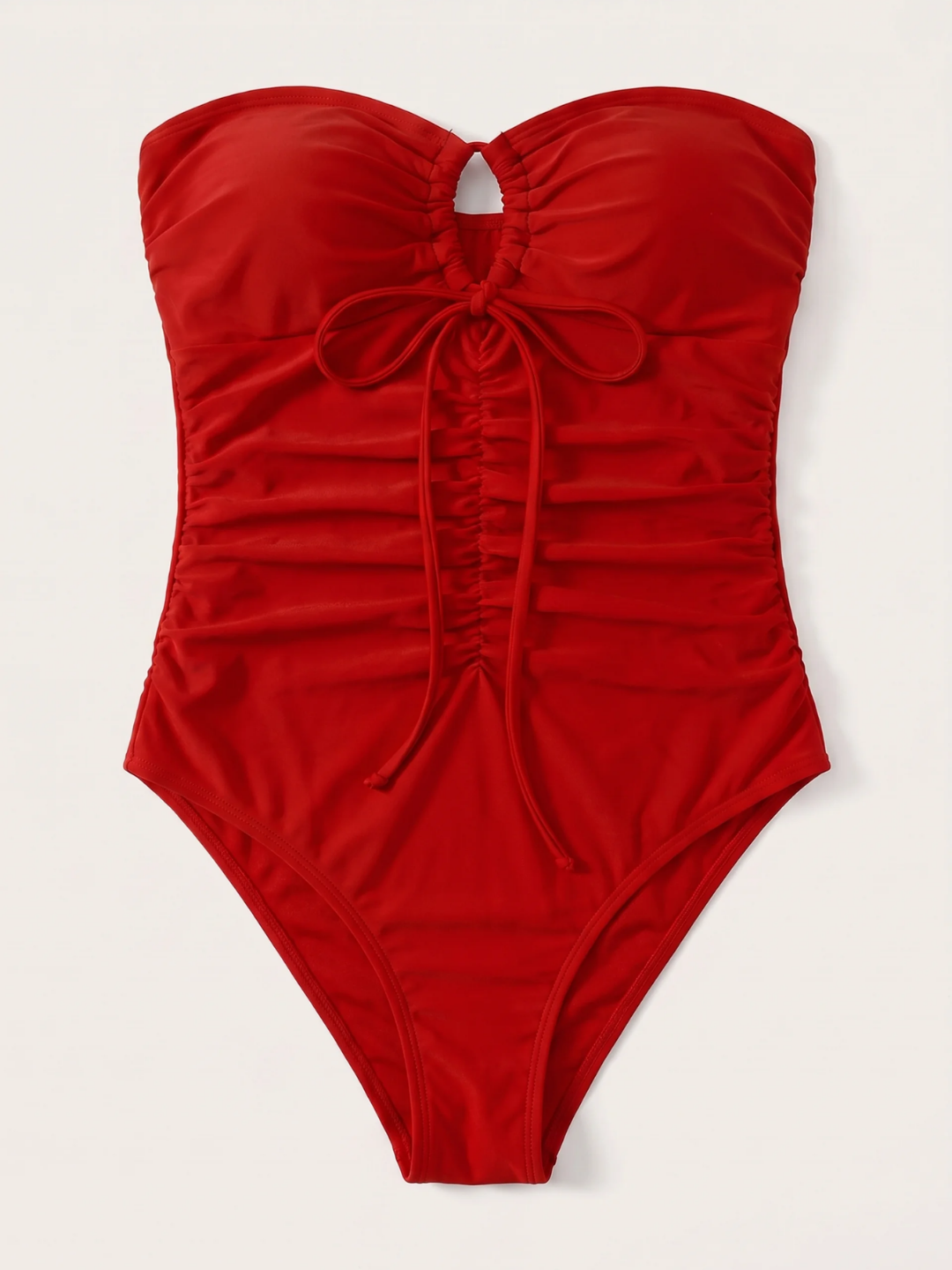 Vera | Women's Wire-Free Ruched Bandeau One-Piece Swimsuit