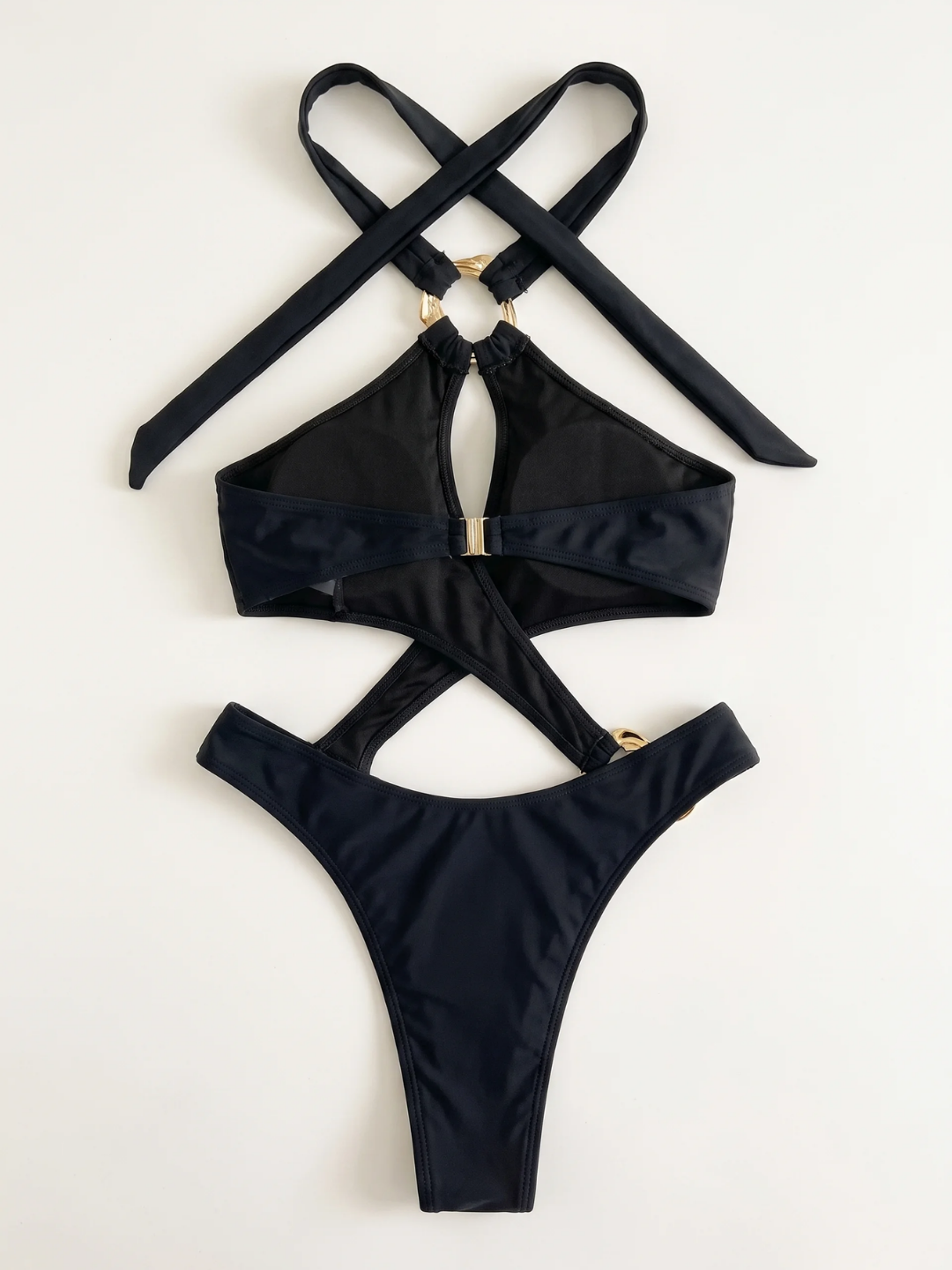 Scarlett | Women's Cutout Ring-Detail High-Waist One-Piece Swimsuit