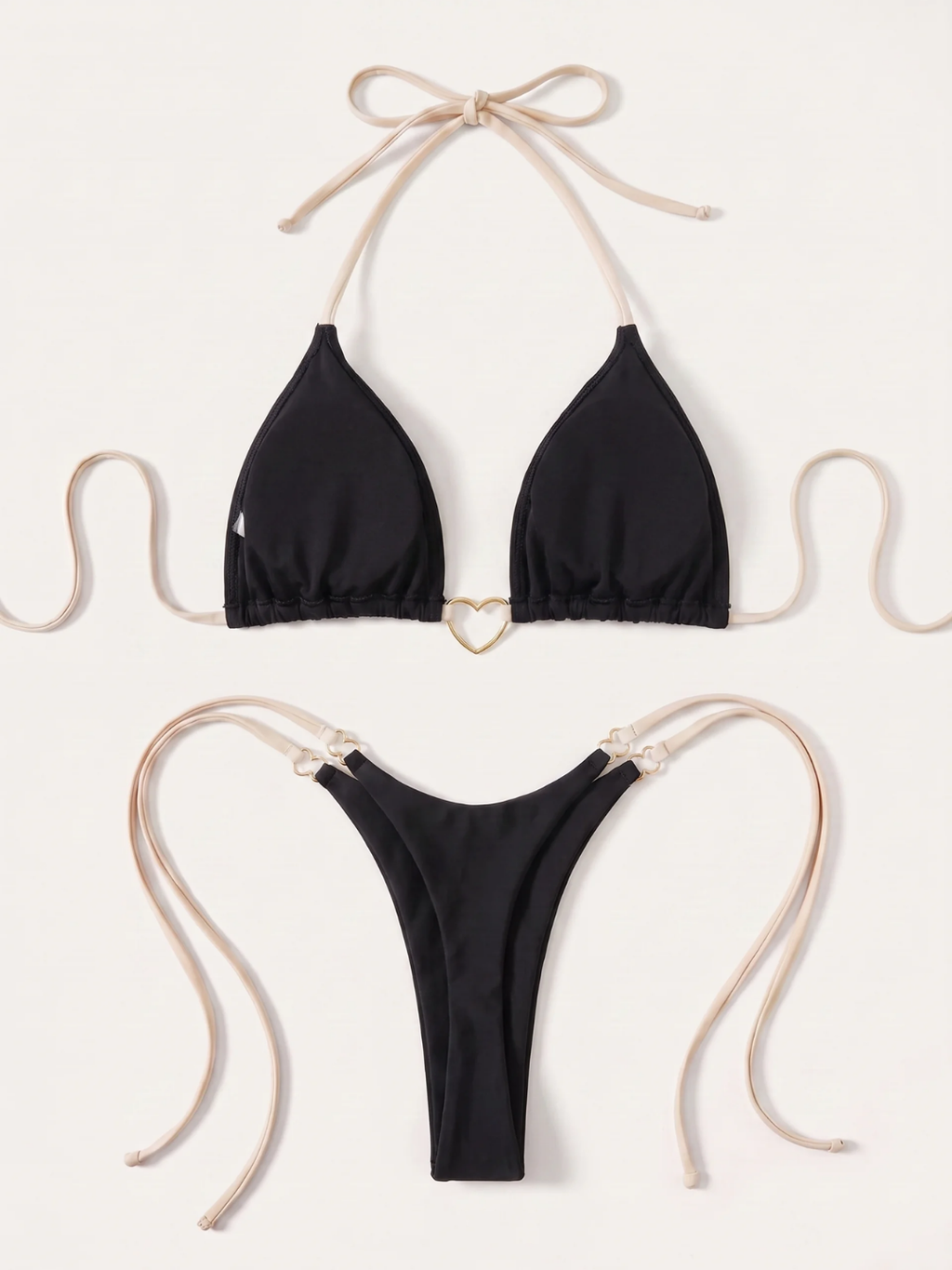Ruby | Women's Wire-Free Micro Triangle Thong Bikini Set