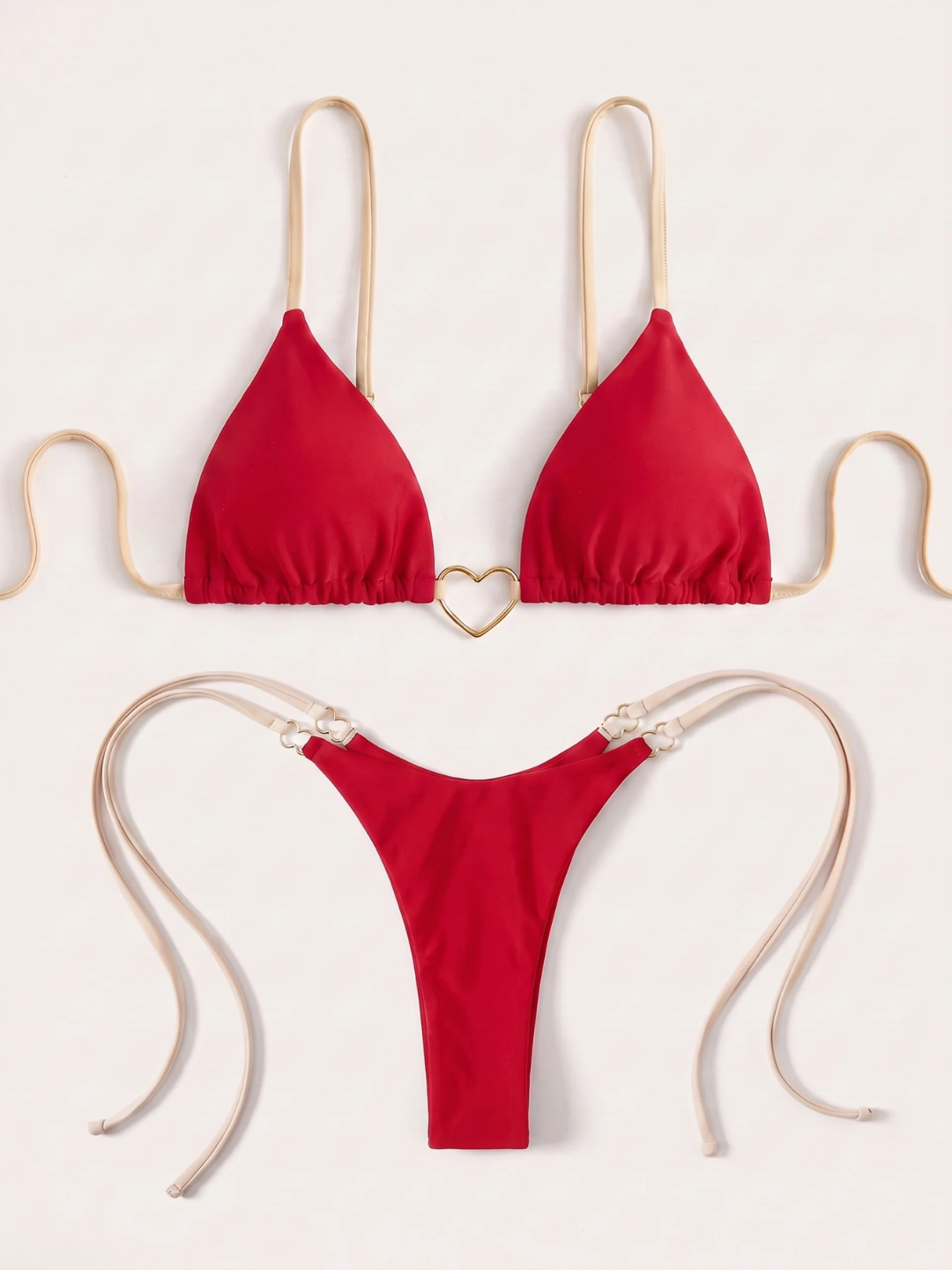 Ruby | Women's Wire-Free Micro Triangle Thong Bikini Set