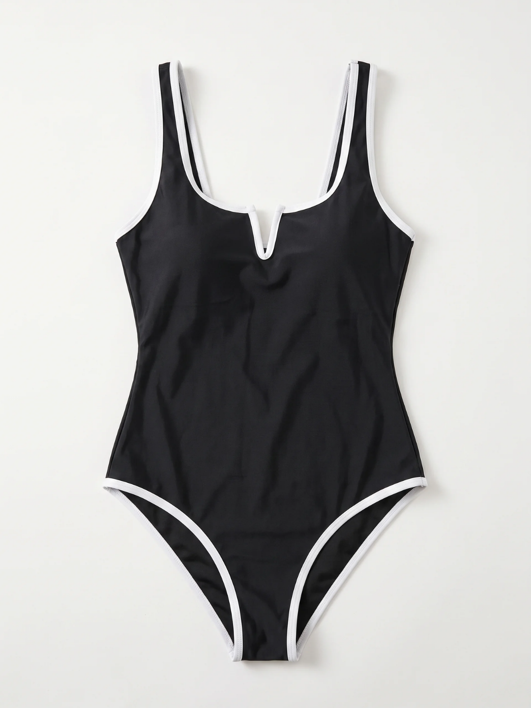 June | Women's Contrast-Trim Cutout Back One-Piece Swimsuit