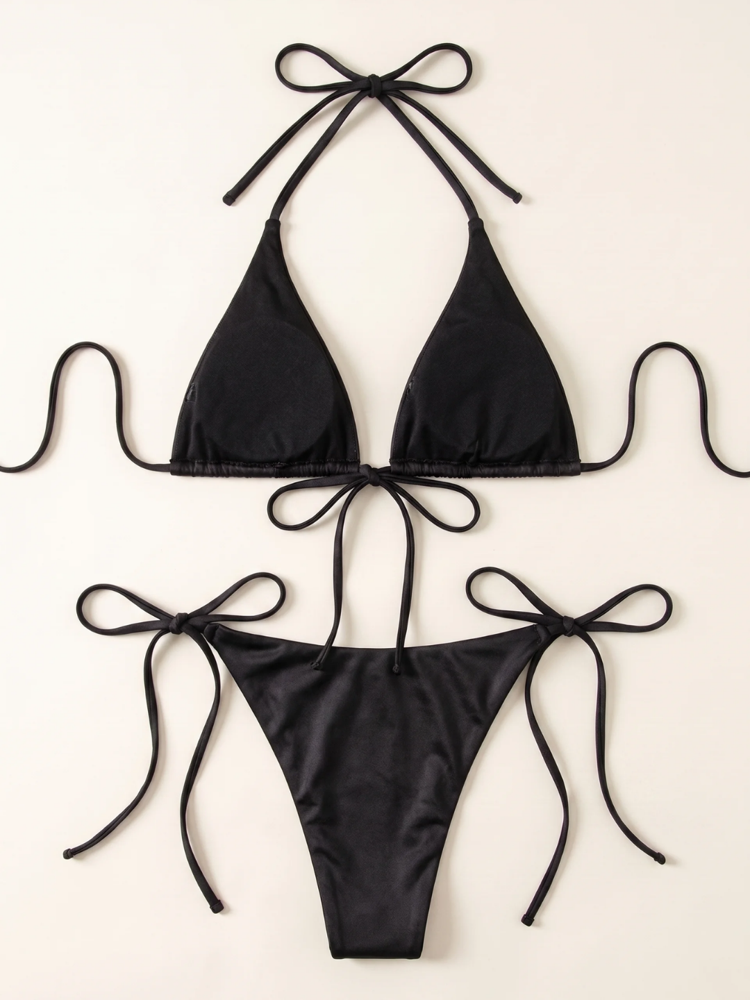 Talia | Women's Wire-Free Low-Waist Halter Bikini Set